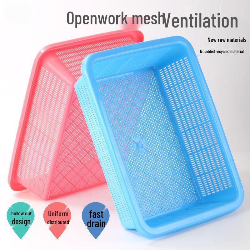 Rechteckiger Kunststoff-Aufbewahrungs- und Abtropfkorb
