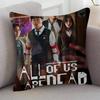 TV Drama All Of Us Are Dead Cartoon Series Square Pillowcase Soft Waist Sofa Cushion Cover Bedroom Room Pillowcase