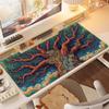 Abstract Playmat Fantasy Forest Gaming Mouse Pad Desk Mat Nonslip Rubber Base Precise Seam Washabl EPads for Games and Office