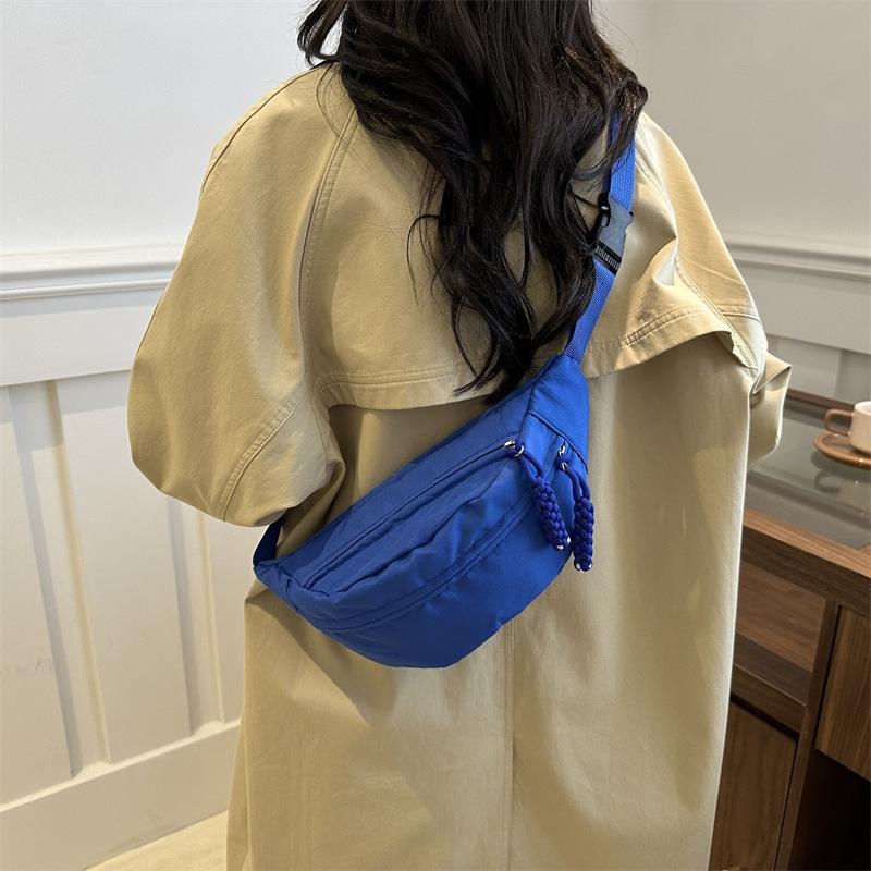 Niche Fanny Pack Casual Simple Shoulder Bag Simple Fashion Messenger Breast Bag Trendy Sports Bag