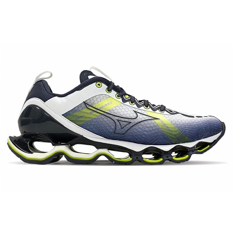 Mizuno Scarpe Professionali da Maratona Wave Prophecy 10 Nero Giallo & Blu Uomo J1GC210029