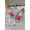Seasonal new low-heeled pointed cow pattern fringed casual shoes