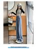 Tencel Soft Denim High Waist Nostalgic Blue Wide Leg Women's Jeans, Summer 2025