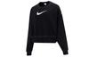 Sportswear Swoosh Oversized Women's Fleece Crew-Neck Top Black DO7212-010