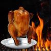 Chicken Roaster Rack Stainless Steel Beer Can Chicken Holder Vertical Roaster Rack Roasting Pan for Grill Oven BBQ