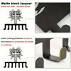 Cross Shaped Flower Key Holder 7 Hook Metal Wall Decor Simple Practical Entryway Gift