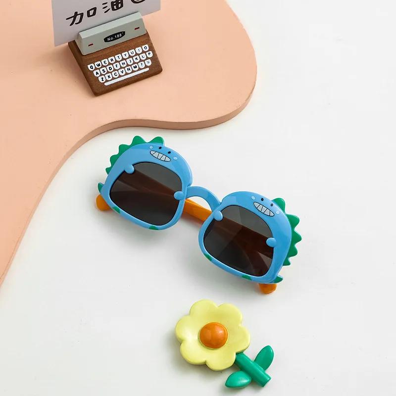 Summer Children Cute Dinosaur Cartoon Sunglasses Outdoor Sun Protection Sun Spectacles Baby Shade Spectacles Kid Eye Spectacles Sunglasses
