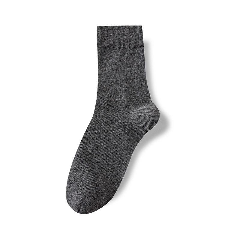 All-season Pure Cotton Men's Socks, Mid-calf Socks, Cotton Socks, Breathable, Sweat-absorbent, Antibacterial, Sports Antibacterial Long Stockings