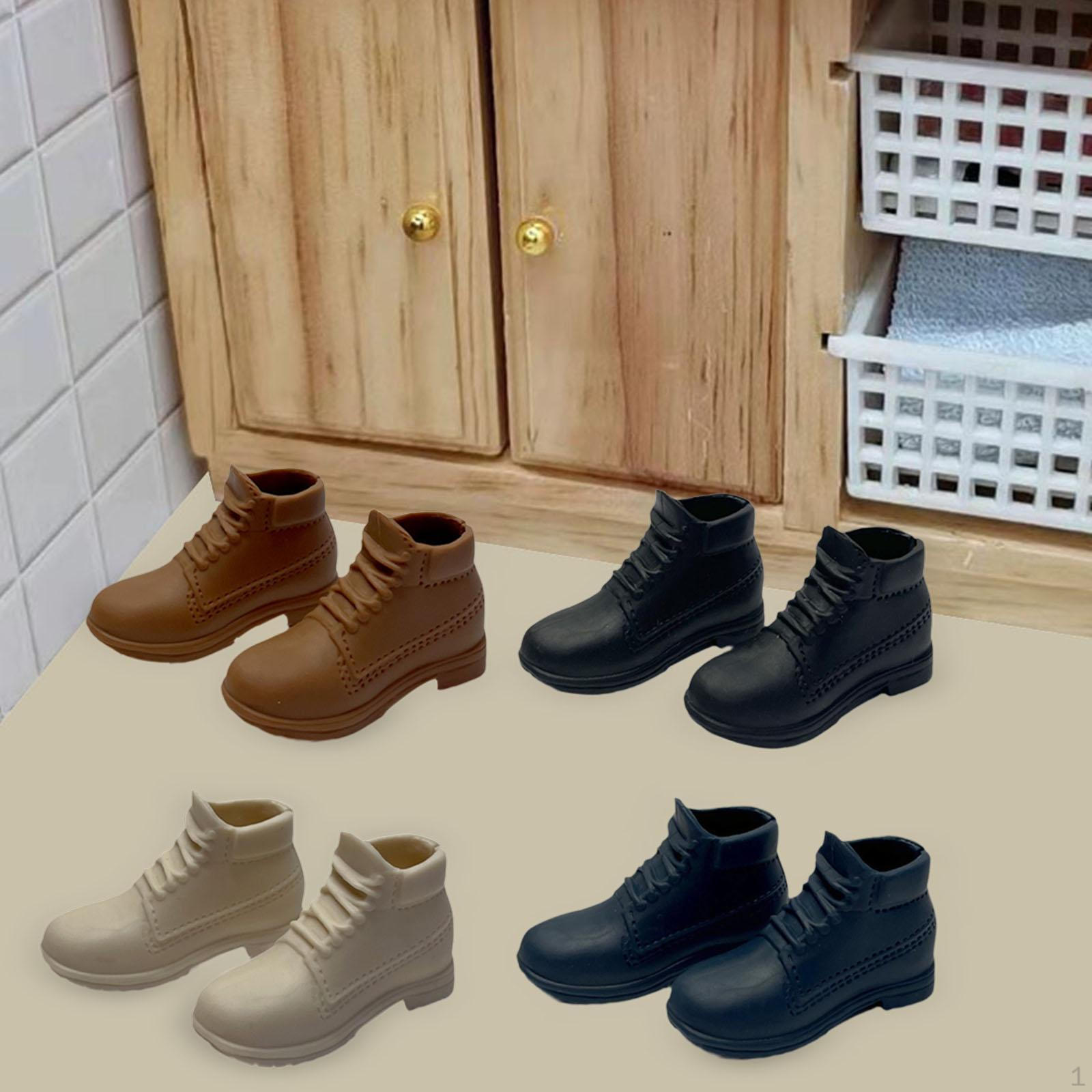 

4 предмета 1/6 обувь игрушки ручной работы модная миниатюрная модель для 12-дюймовых мужских фигурок D