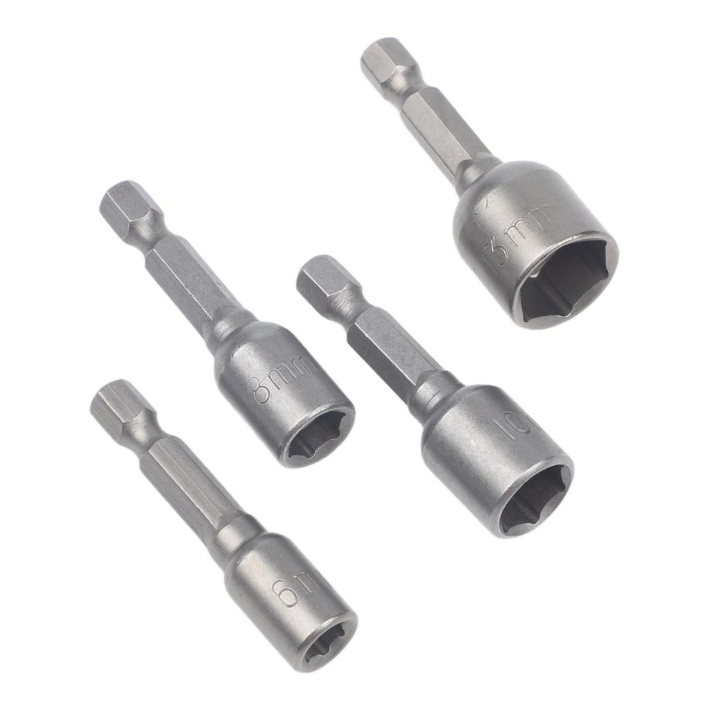 4pcs 14inch Hex Shank Magnetic Nut Driver Set 6 8 10 13mm for Power Drills