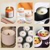 30Pcs Wooden Candles Wick with Metal Base Set Wick Clip for DIY Candle Making