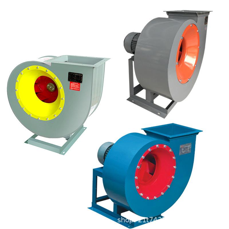 4-72 Industrial High-Power Centrifugal Fan for Exhaust, Dust Removal, and Smoke Extraction.