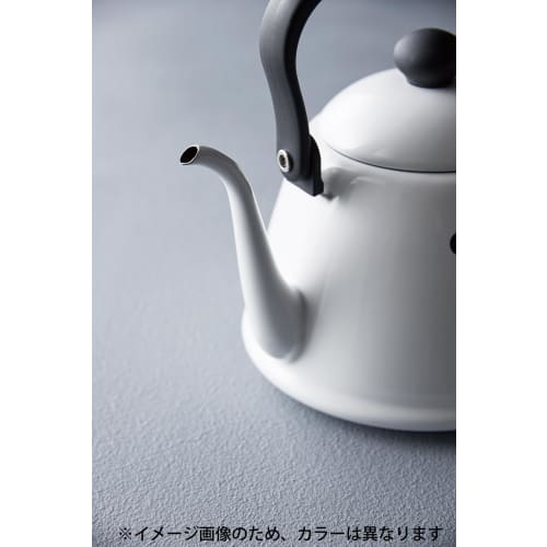 Nodahoro Drip Kettle, 2L, Enamel, Gas/IH Compatible, Narrow Mouth, Made In Japan, Olive, DK-200OL