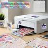 Holographic Printable Vinyl Sticker Paper for Inkjet Printer - 30 Sheets - 8.5" x 11" - Waterproof Labels Paper, Dries Quickly,Vivid Colors,Tear