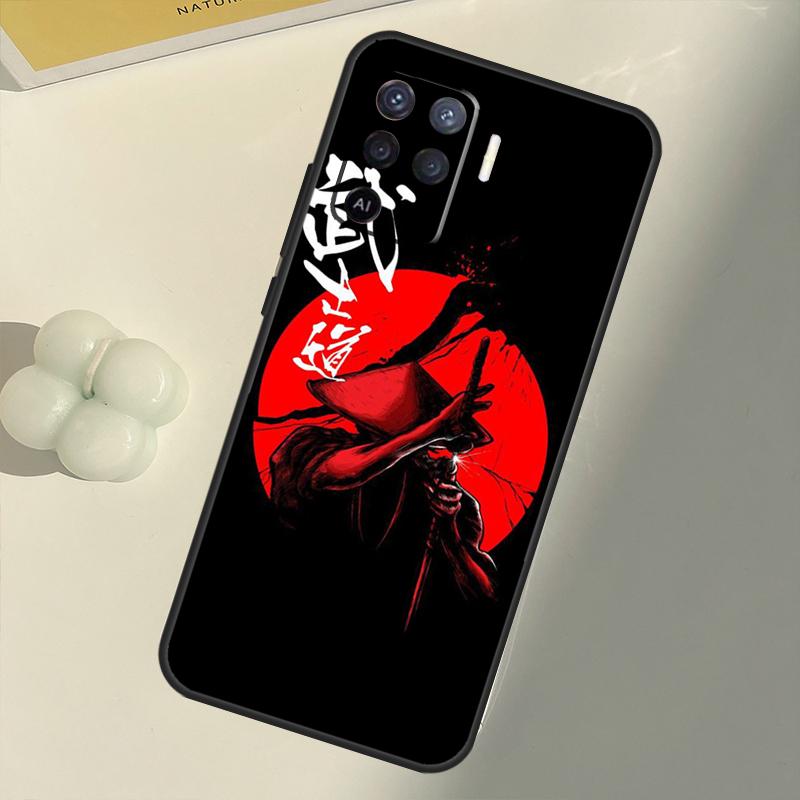 Japanische Bushido Samurai für OPPO Find X3 Lite X5 Pro A5 A9 A31 A53 S A83 A91 A93 A54 A74 A94 A15 A16 A52 A72 Fall
