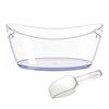 5.5L Ice Wine Barrel for Parties Transparent Champagne Beverage Bucket with Scoop Easy to Clean Drinks Buckets