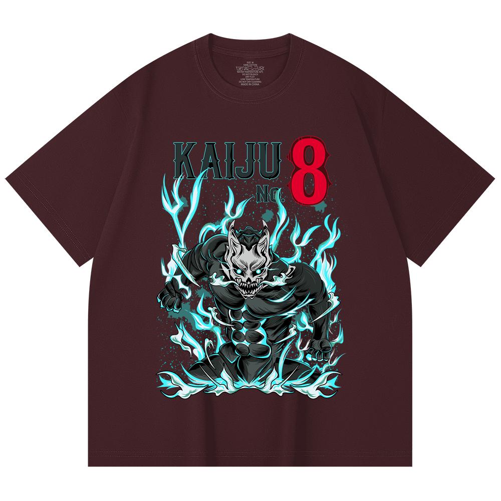 

230 Gsm 100% Cotton Kaiju No 8 V5 Print Unisex Heavy Cotton T Shirt 2XL