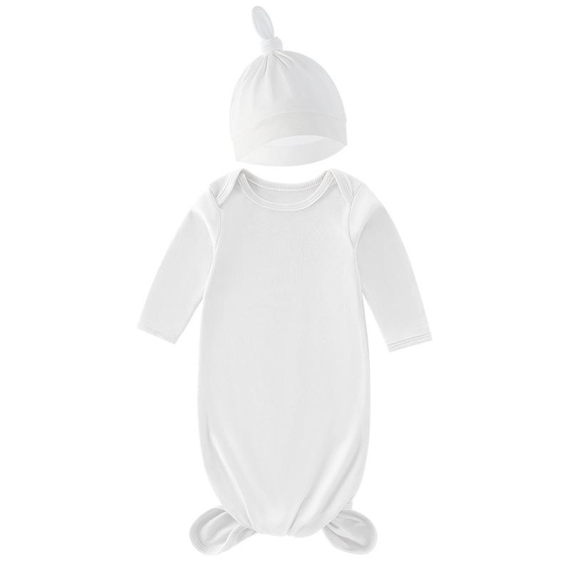 Vastsündinu magamiskott mütsiga, 100% puuvillane mähkimispidžaama poistele, tüdrukutele, ühevärviline trükitud imikute mähkimisrätik 0-12M