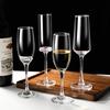 Set med champagne- och vinglas med fot (10-pack)