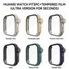 Change To Ultra Case for Huawei Watch Fit 3 Tempered Glass Cases Cover Screen Protector for Huawei Watch Fit3 Upgrade to Ultra 2