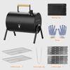 Portable Charcoal Grill, Double-Sided Tabletop Small BBQ Grill Barbecue Smoker