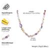 Bohemian Irregular Natural Stone Beaded Necklace Women's Stainless Steel Chain Necklaces Chic Daily Party Jewelry Gift