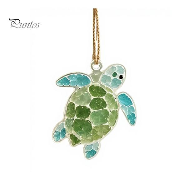 Farm Animal Suncatcher Sea Glass Ornament, Handmade Ocean Acrylic Hanging Pendants, Pendant Ornament DIY Summer Decor, Valentine's Day Beach