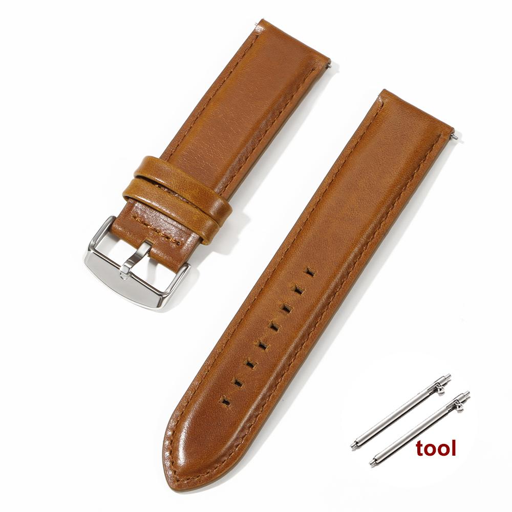 Genuine Leather Watchband Strap 18mm 20mm 22mm 24mm 26mm Quick Release Black Brown Wristband for DW Daniel Wellington Bracelets
