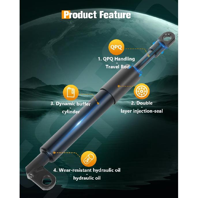 SCITOO Tailgate Lift Supports Replacement Struts Gas Springs Shocks Fit for Chevrolet Silverado 1500 HD 2500 HD Classic 3500 Classic for GMC Sierra