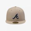 New Era Atlanta Braves Fitted Cap Camel 15131692