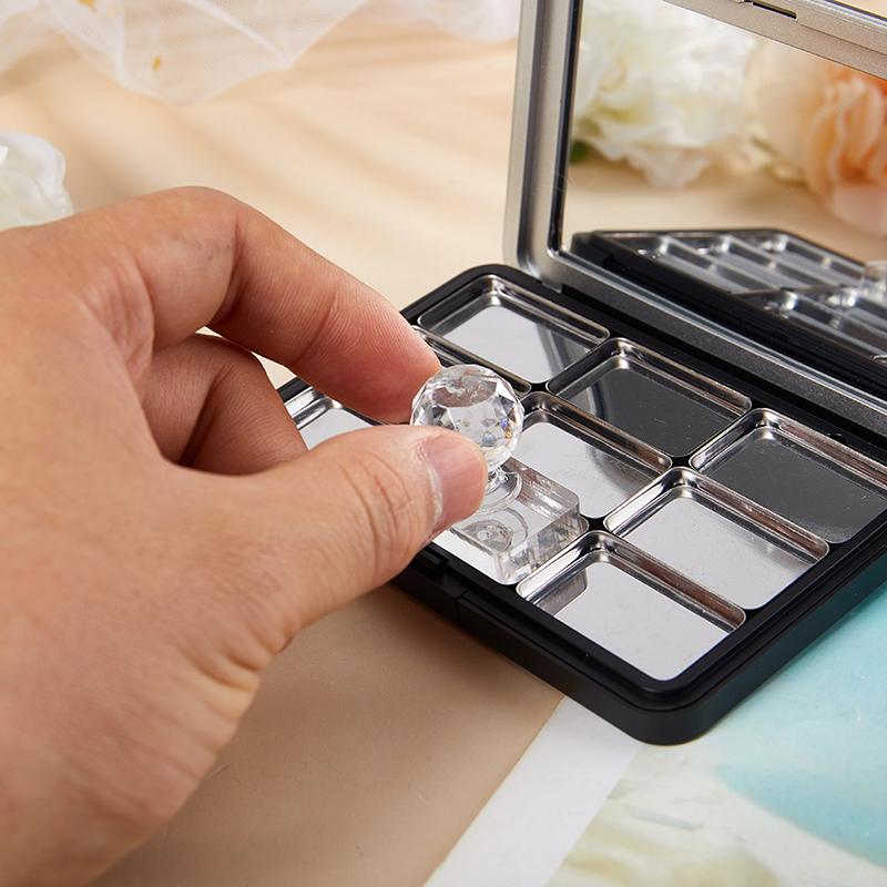 Empty Eyeshadow Palette Eye Makeup Storage Dish Diy Eye Shadow Tool With Mirror