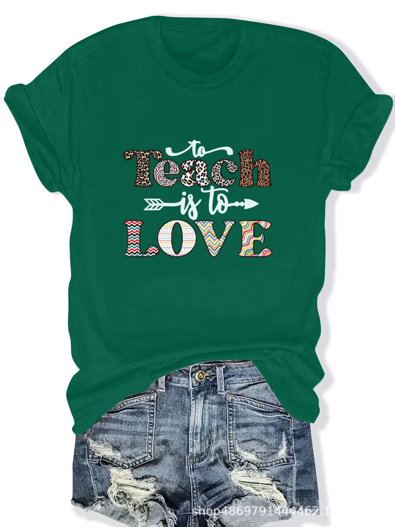 

Женская модная футболка с круглым вырезом для международной торговли M зелёный