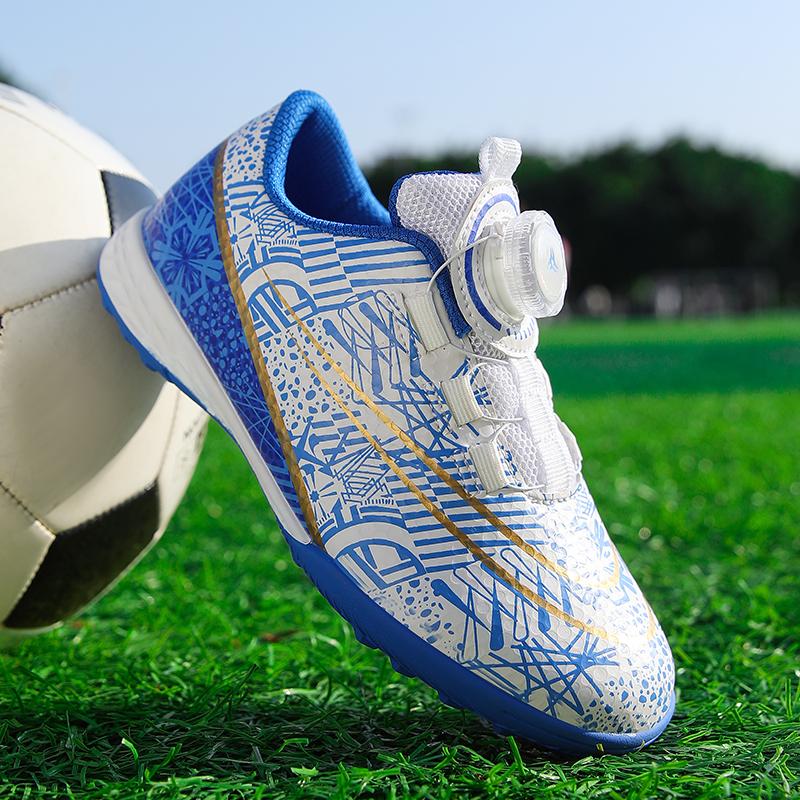 Kids Soccer Shoes Outdoor Training Professional Match Association Futsal Soccer Sneakers Grass Football Shoes for Children
