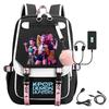 K-pop Demon Hunter Girl Group Backpack with Pompom - School and Campus Edition