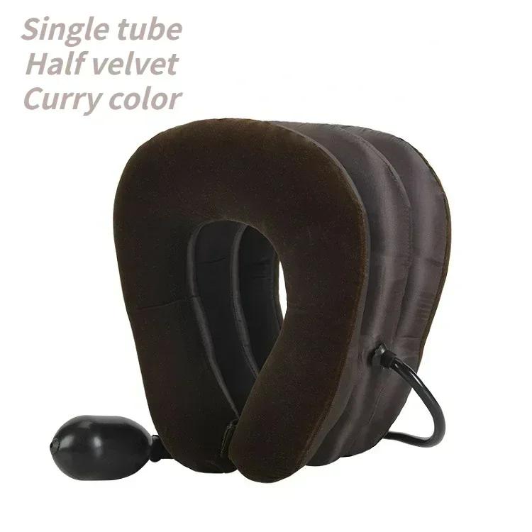 Inflatable Neck Stretcher Support Air Cervical Traction 3 Tubes Neck Braces Stress Relief Relaxation Men Women For Home Office