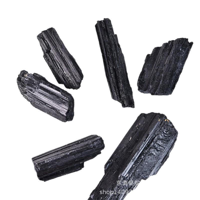 Natural Black Tourmaline Raw Stone for Aromatherapy and Decoration