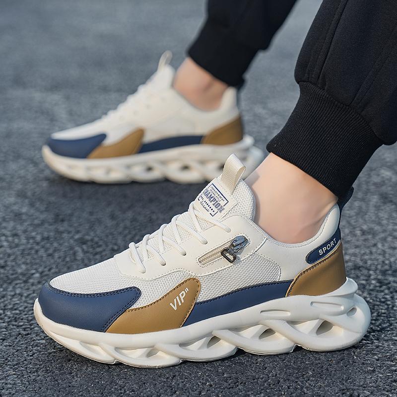 Men's shoes 2025 new autumn breathable running casual mesh shoes youth non-slip mesh sports trendy shoes