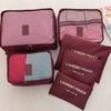 6pcs Multi-Size Portable Travel Clothing Storage Bag Set