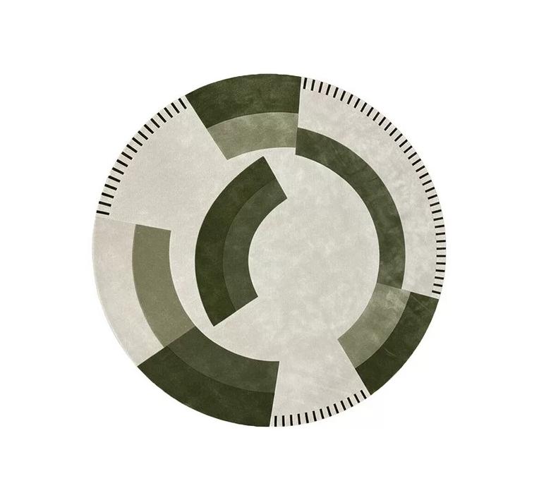 Light Luxury Bedroom Decor Round Carpet Retro Style Carpets for Living Room Fluffy Soft Bedside Floor Mat Thick Plush Lounge Rug
