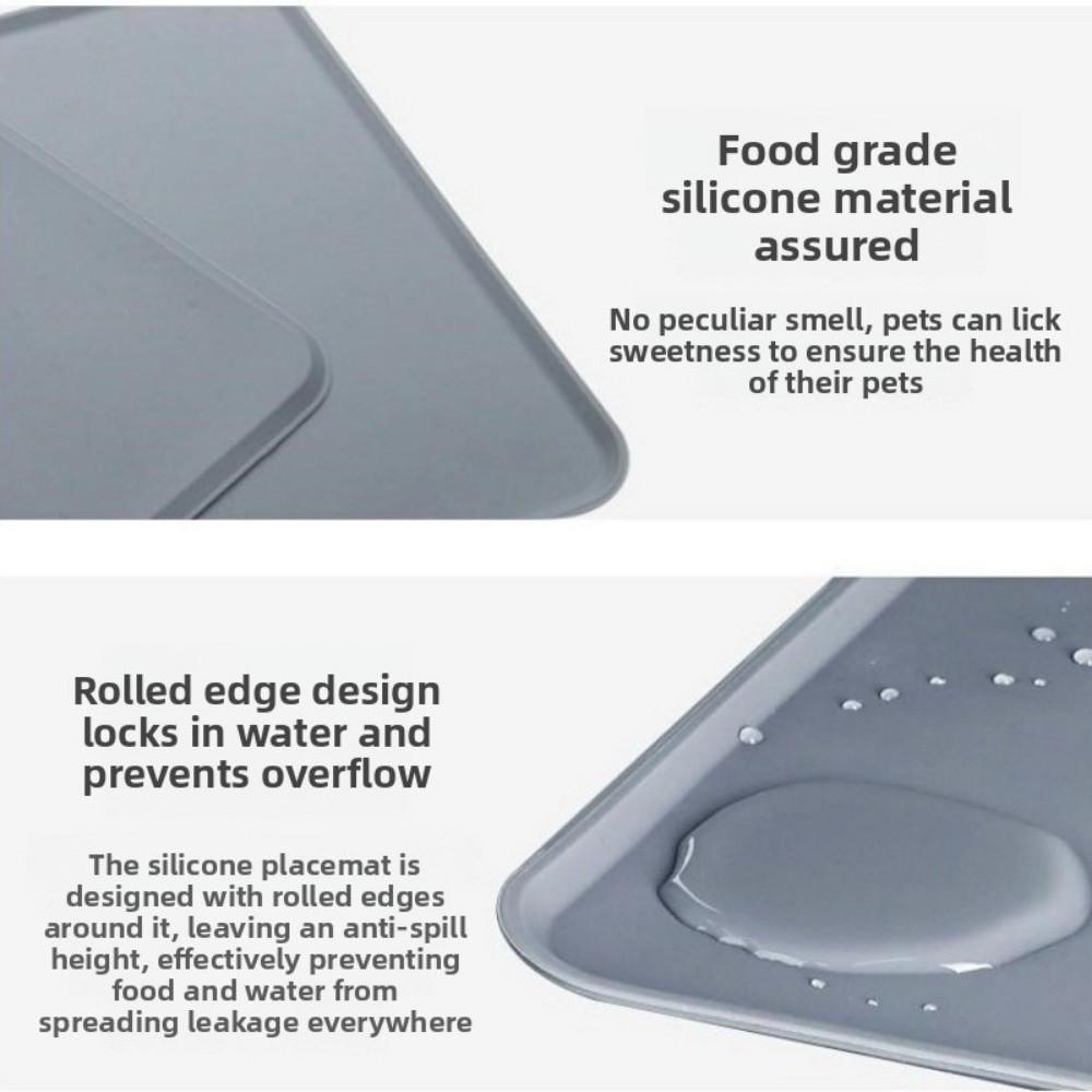 Silicone Pet Bowl Mat Non Slip Floors Pad New Cat Dog Food Mat For Pet Feeding Bowl