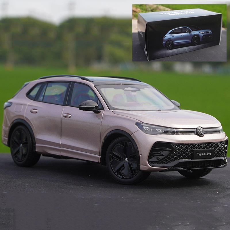 TCFJN1 1:18 2025 VW Tiguan L PRO SUV Alloy Car Model Diecasts Metal Vehicles Car Model High Simulation Collection Kids Gifts Decoration