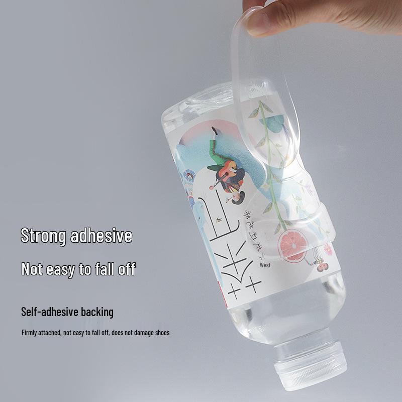 2-in-1 Silicone Heel Liner: T-shaped Anti-abrasion Foot Sticker & Transparent Anti-slip, Anti-pain, Wear-resistant Heel Pad