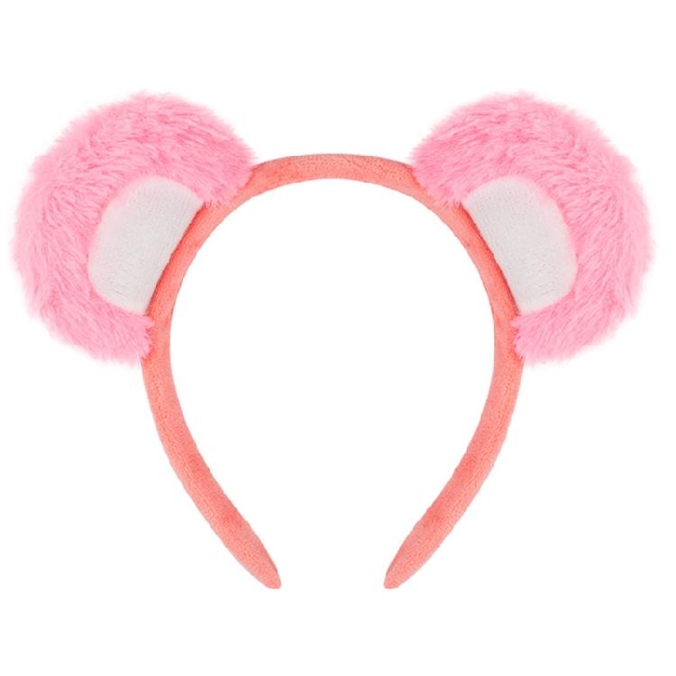 Cartoon Bear Ear Plush Headband Cosplay Costume Hairhoop Birthday Party Hairband Women Face Washing Hairhoop Accessories