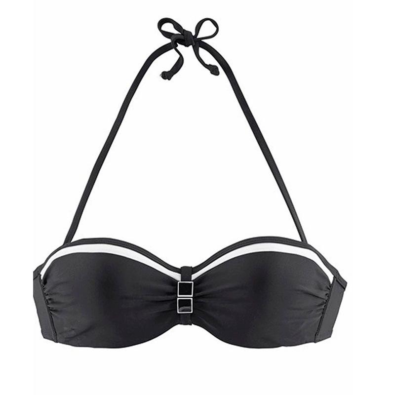 Evropský a americký styl ohlávkový bez zad jednobarevné bikiny - Sexy dámské dvoudílné plavky