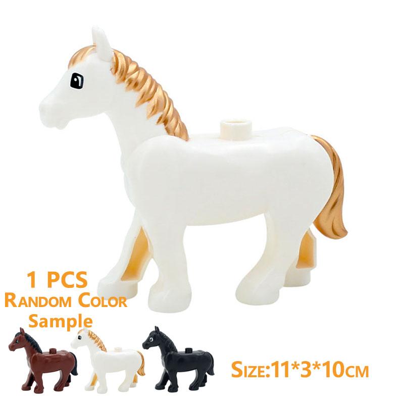 1Pcs Big Block Building Classic Marine Animal Wildlife Penguin Whale Compatible Duplo Bricks Set Supplement Toy For Children