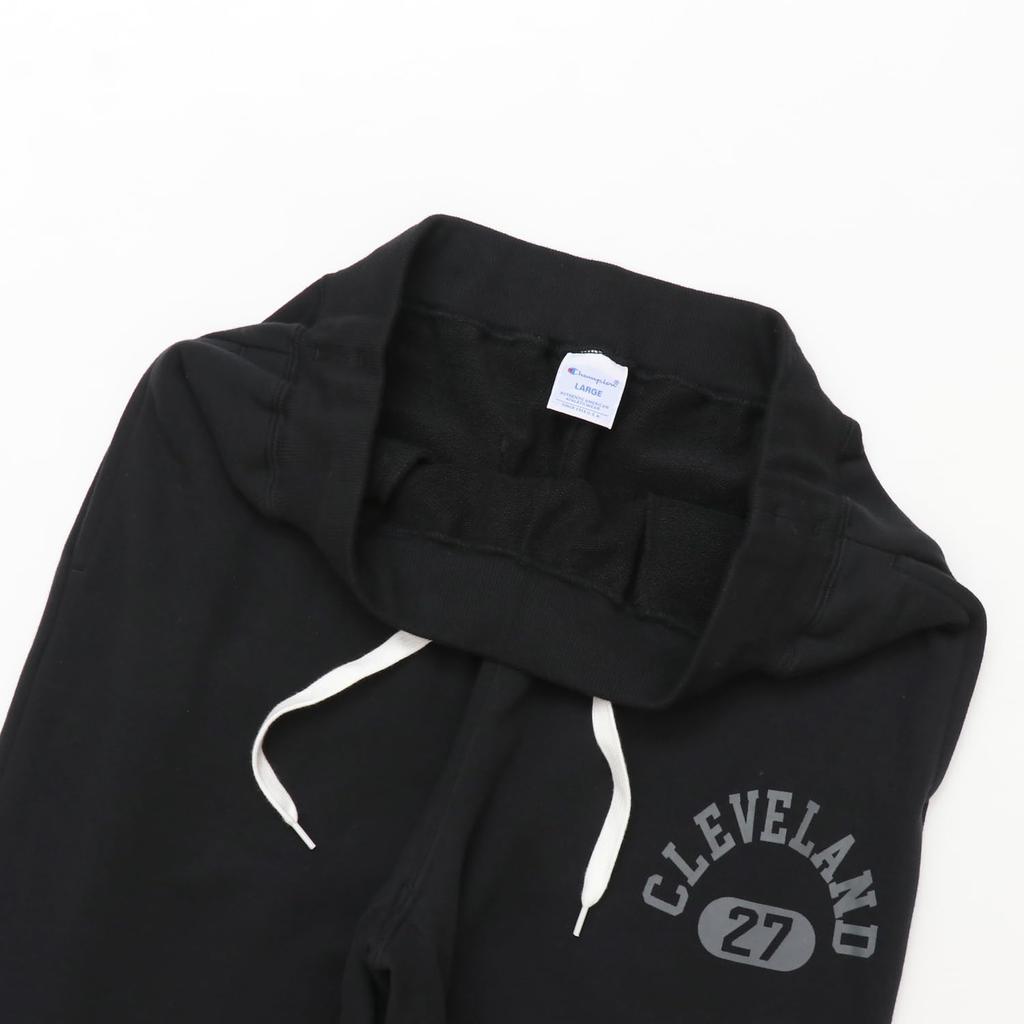 Champion Basic Cotton USA Big Logo Long Men's Pants, Black, C3-Y219