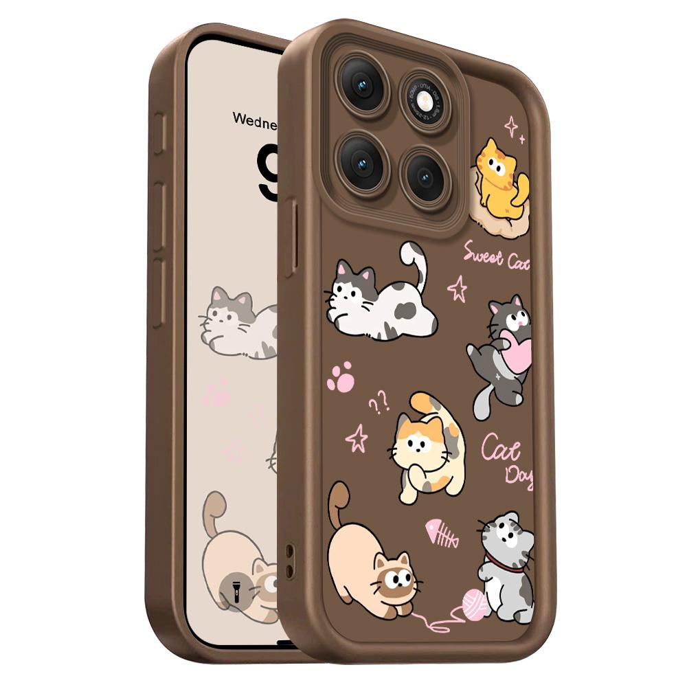 Custodia Carina per Telefono Gatto Per Motorola G86 G85 G84 G75 G60 G56 G54 G53 G52 G35 G34 G32 G30 G24 G22 G15 4G 5G Scala Morbida Co