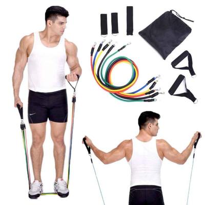 Door Tubing Band Strength Training Equipment Full Body Workout Set