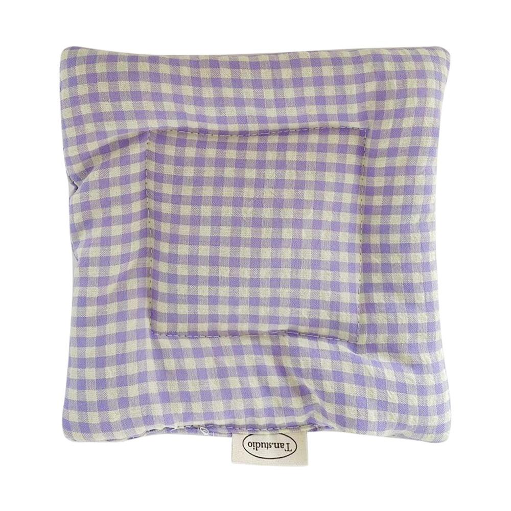 

Korean Style Hand Made Coaster Checked Pattern Placemats Cotton Coaster Home Decoration 8