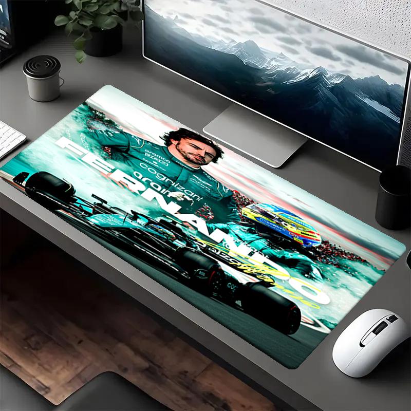 Fernando Alonso Thema Mauspads, Rutschfeste Gummiunterseite, Multifunktionales Büro- & Heimdekor, Perfekt für die Personalisierung des Arbeitsplatzes.